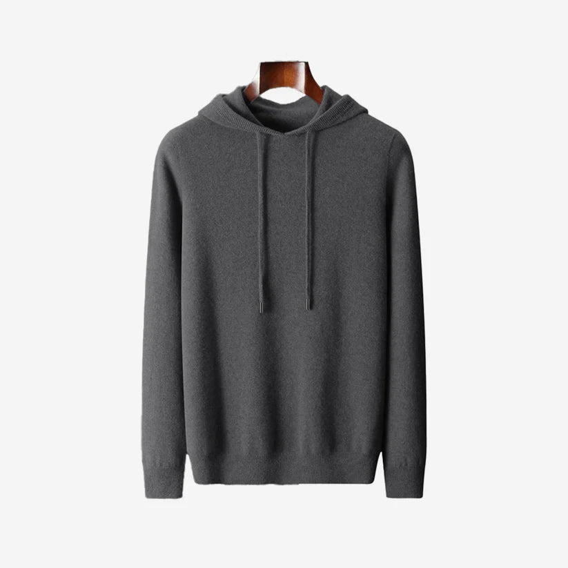 Merinoull Hoodie Mörkgrå