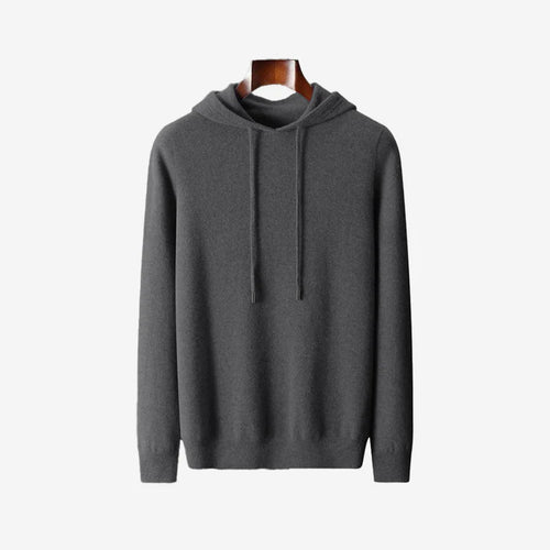 Merinoull Hoodie Mörkgrå