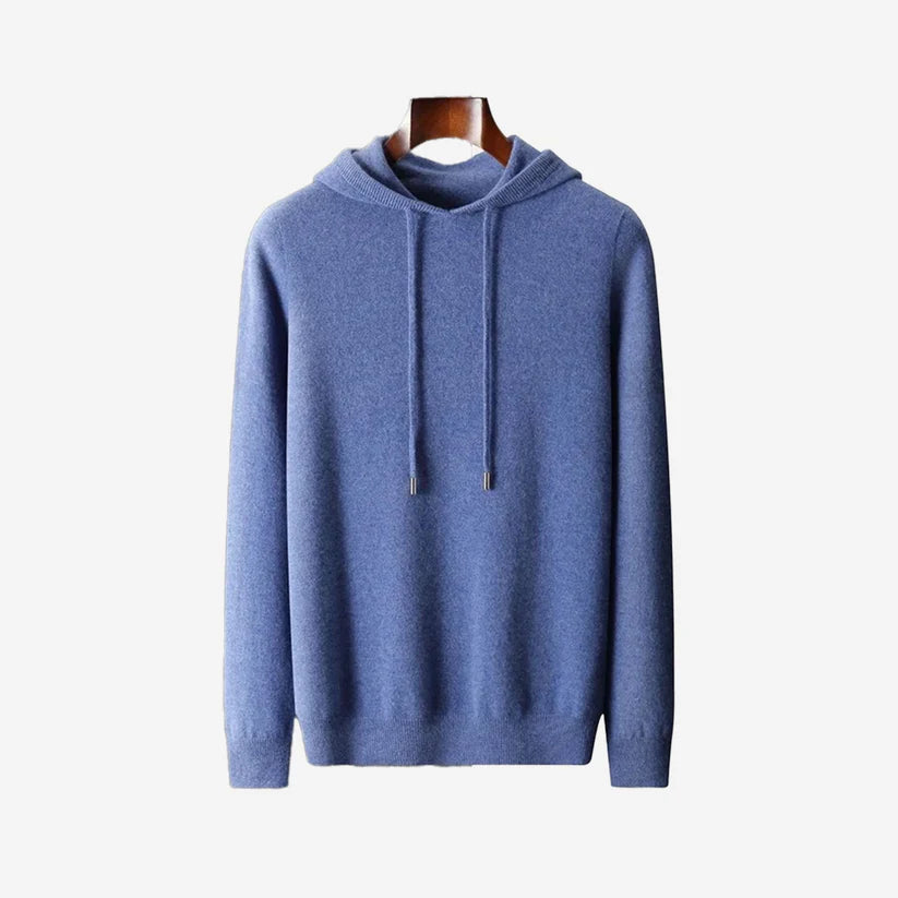 Merinoull Hoodie Blå