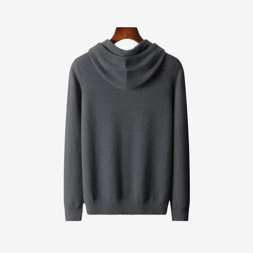 Merinoull Hoodie Mörkgrå