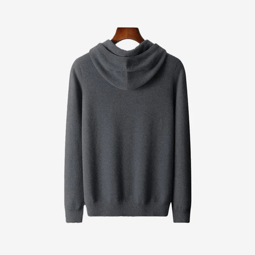 Merinoull Hoodie Mörkgrå